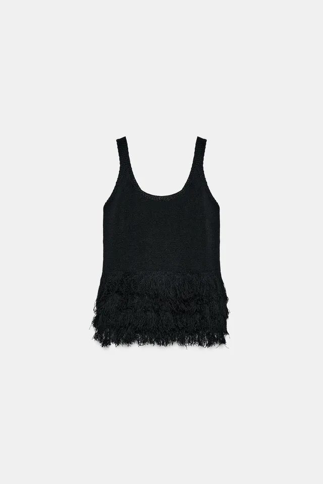 FRINGED KNIT TOP – image 6