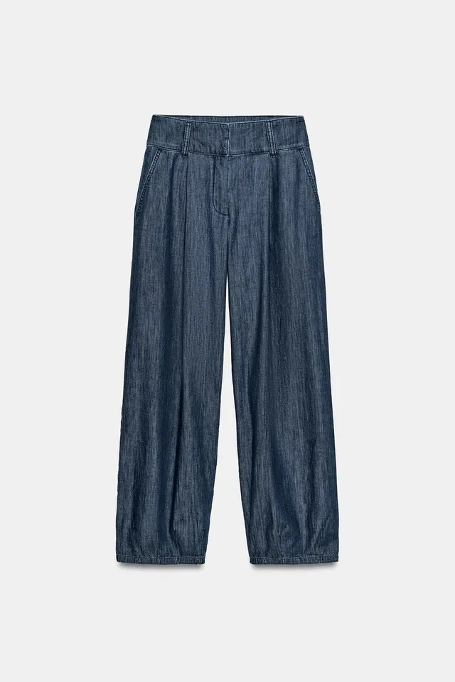 BARREL TROUSERS WITH DARTS – image 5