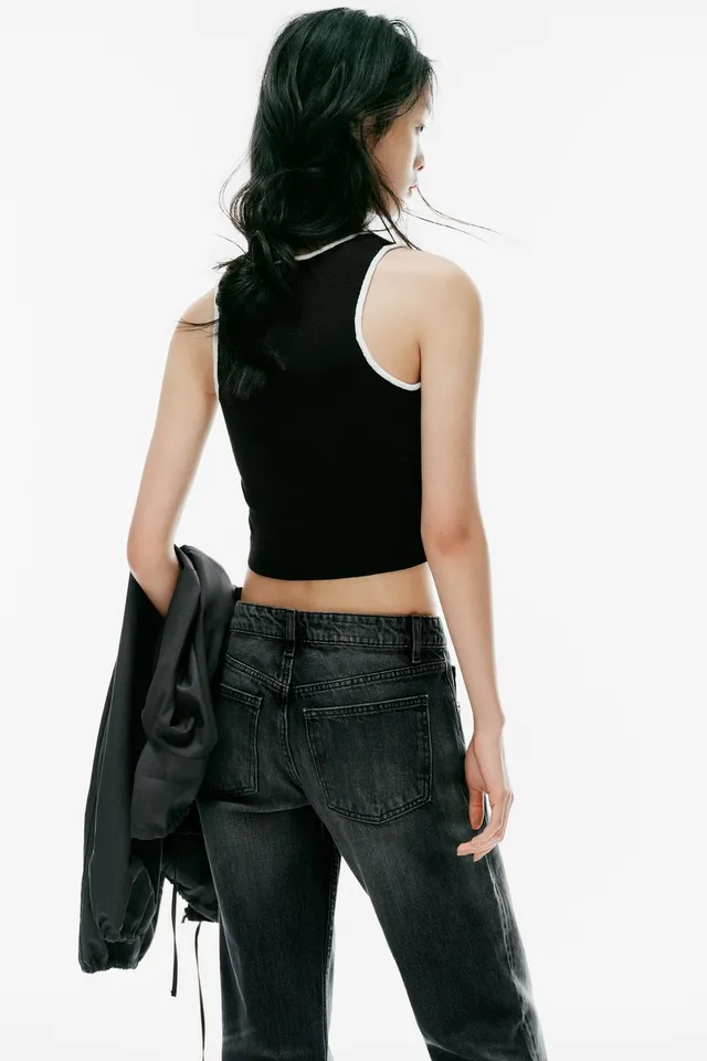 CONTRAST TRIM KNIT TOP – image 3