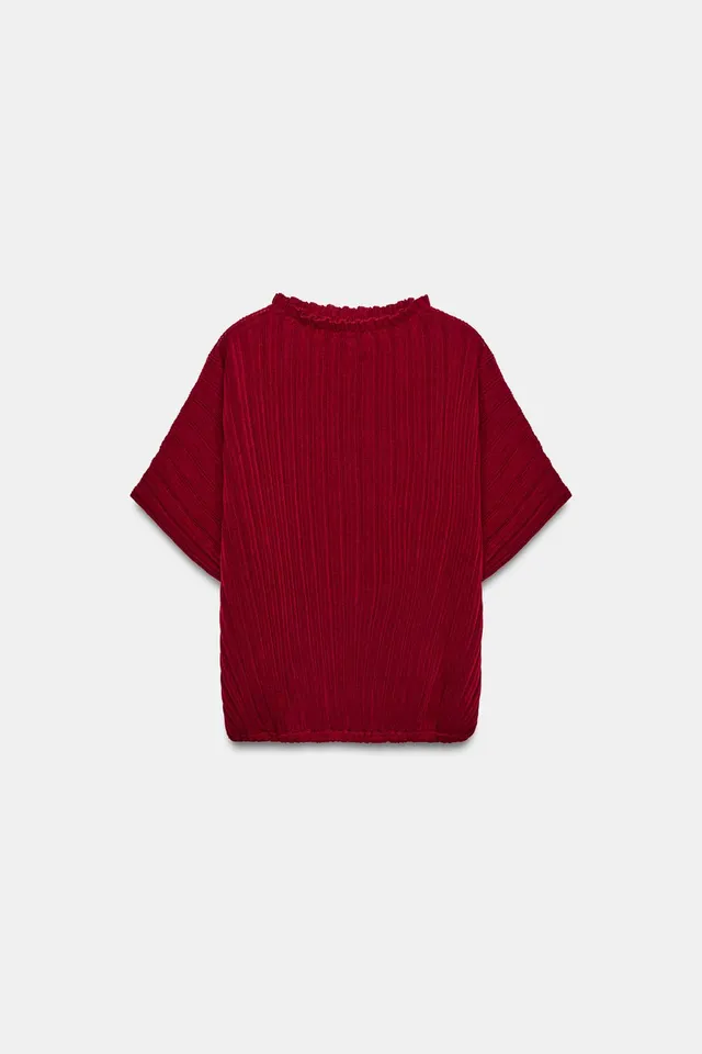 WIDE RIBBED KNIT TOP – image 6