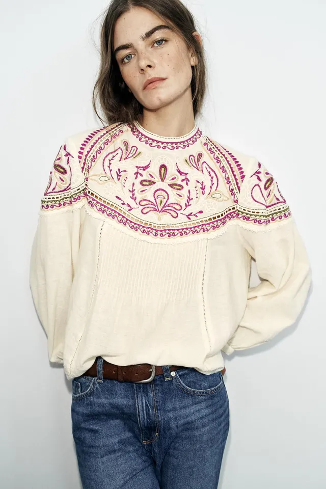 EMBROIDERED BLOUSE – image 2