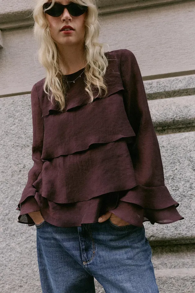 SHIRT WITH RUFFLES – image 2