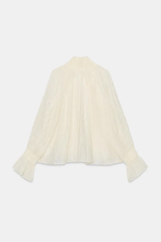 ZW COLLECTION GATHERED LYOCELL BLEND BLOUSE – image 6