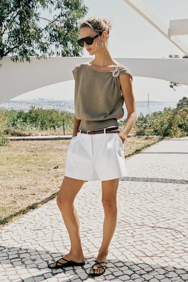 KNIT TOP WITH METALLIC TRIMS – image 6
