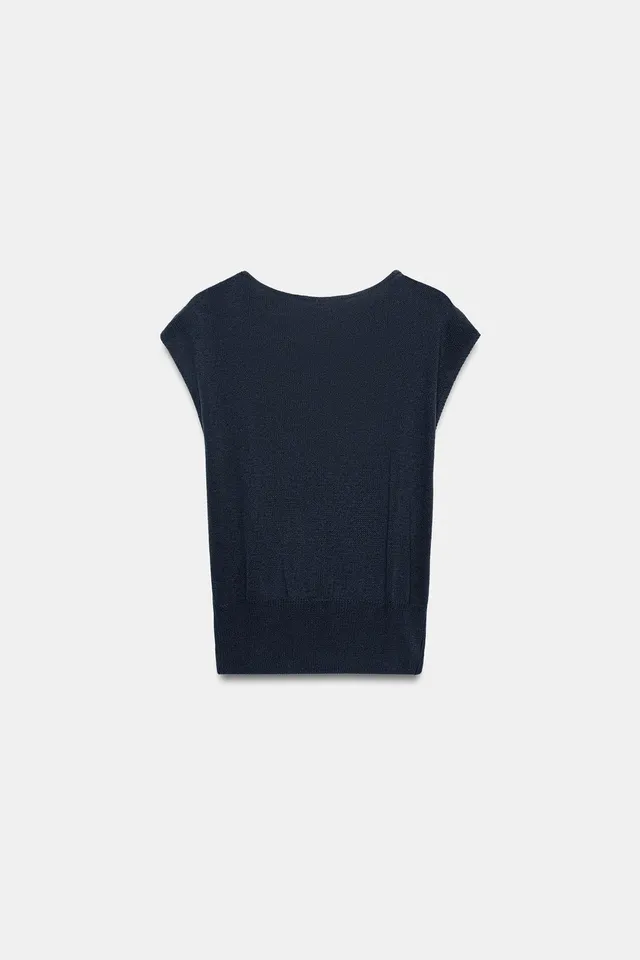 KNIT TOP WITH METALLIC TRIMS – image 8