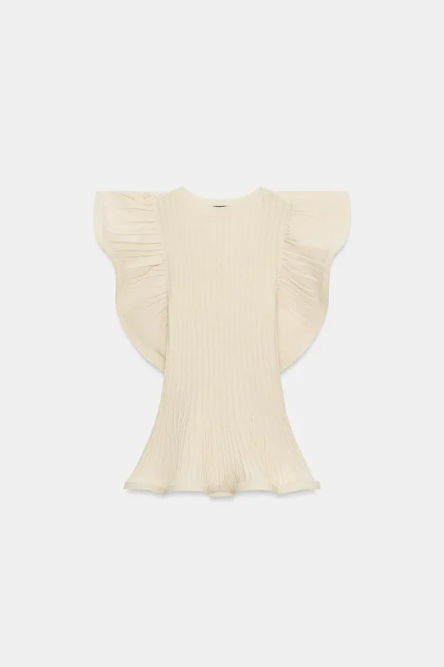 KNIT TOP WITH WAVY TRIMS – image 8