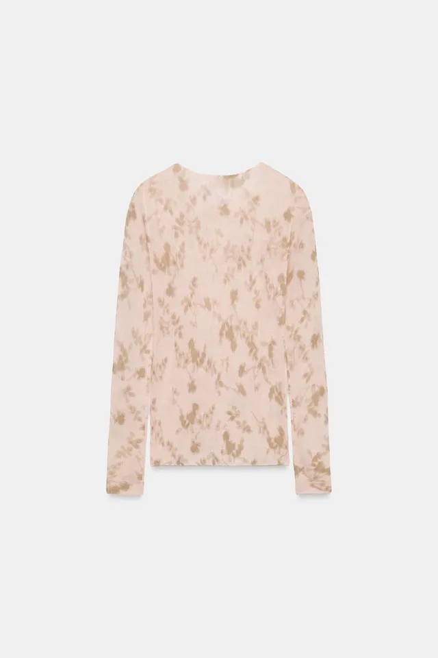 FINE KNIT FLORAL PRINT TOP – image 6