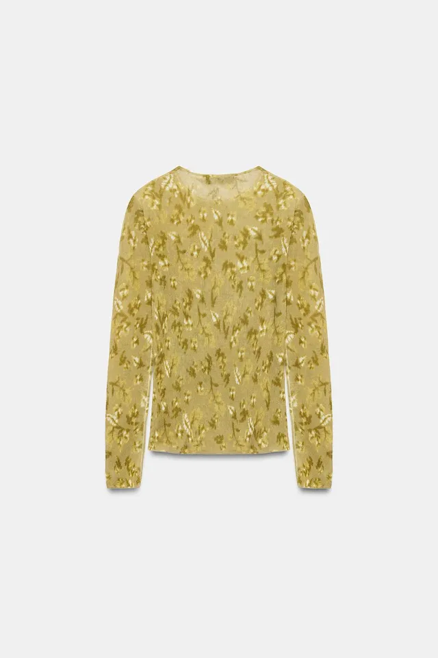 PRINTED FINE KNIT TOP – image 5