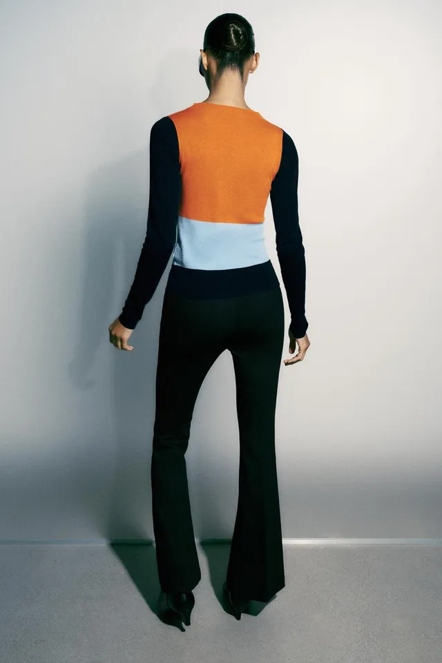 COLOUR BLOCK FINE KNIT TOP – image 5