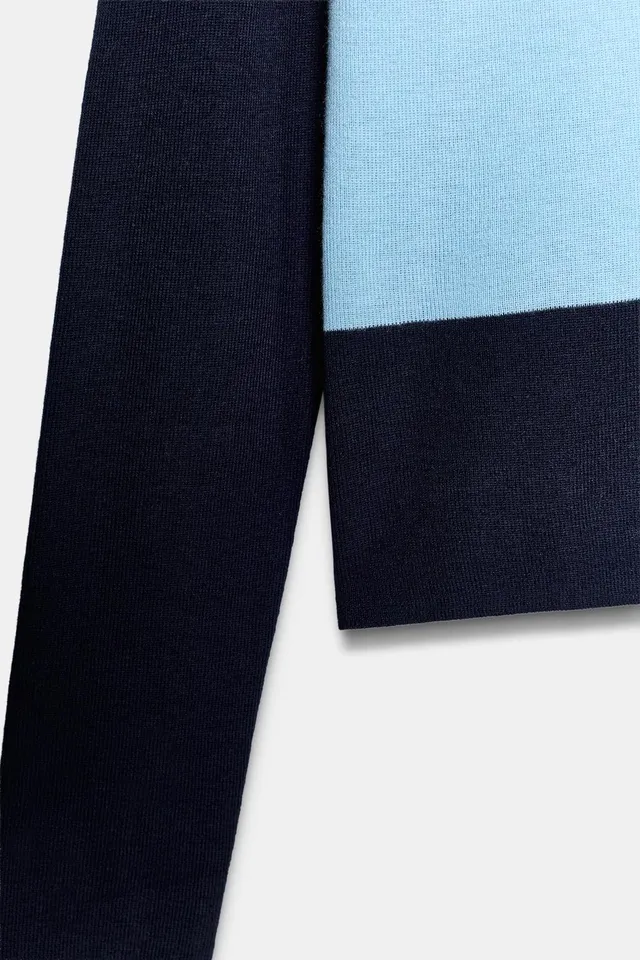 COLOUR BLOCK FINE KNIT TOP – image 8