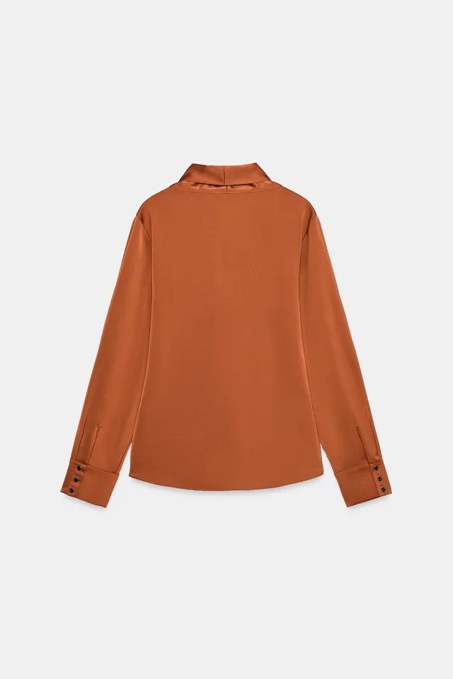 SATIN BOW BLOUSE – image 8