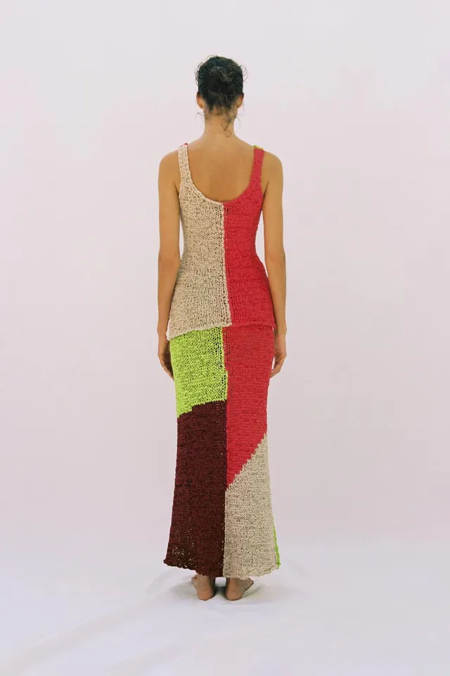 COLOUR BLOCK KNIT TOP – image 2