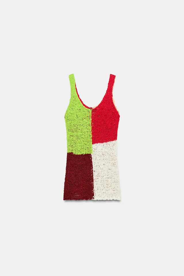 COLOUR BLOCK KNIT TOP – image 4