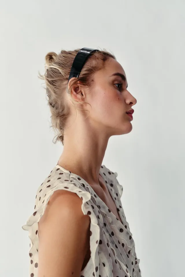 PRINTED POLKA DOT BLOUSE – image 4