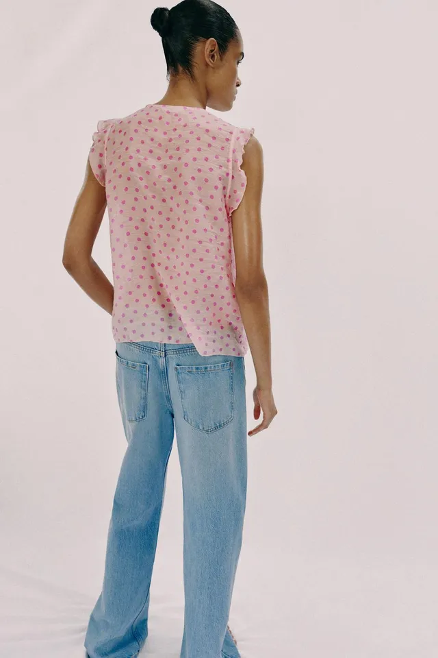 PRINTED POLKA DOT BLOUSE – image 3