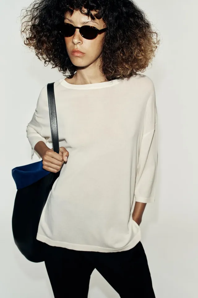 3/4 SLEEVE KNIT TOP – image 3
