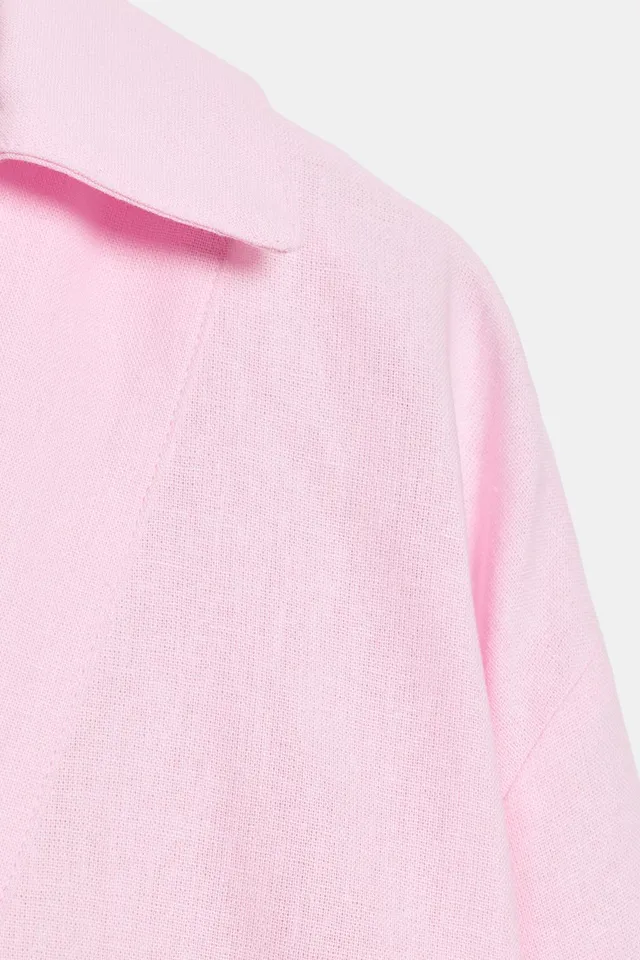 OVERSIZE LINEN BLEND BLOUSE – image 10
