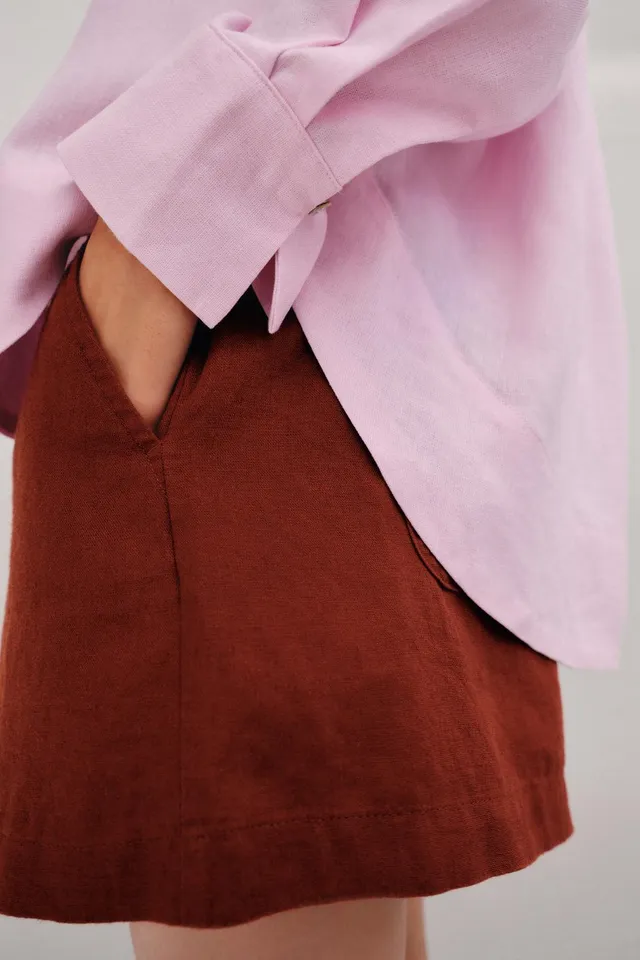 OVERSIZE LINEN BLEND BLOUSE – image 6
