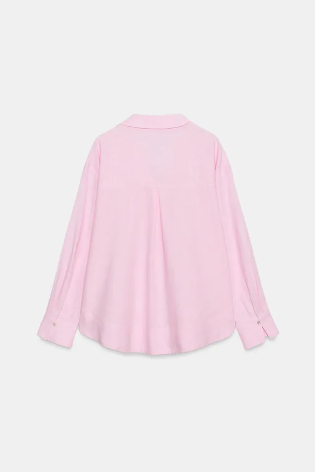 OVERSIZE LINEN BLEND BLOUSE – image 9