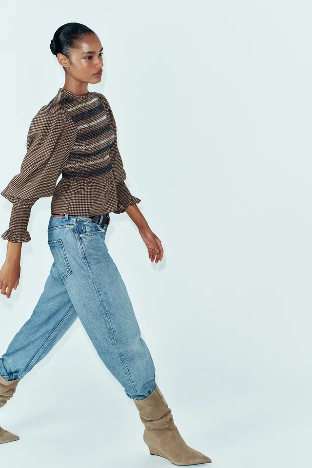 SMOCKED EMBROIDERED SHIRT – image 3