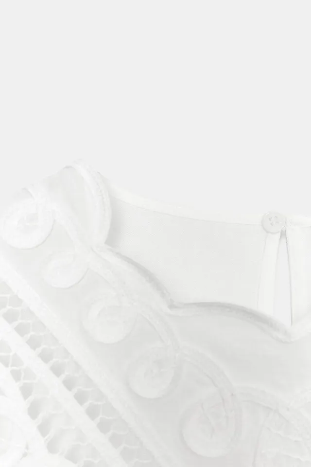 ZW COLLECTION EMBROIDERED LINEN BLEND SHIRT – image 8