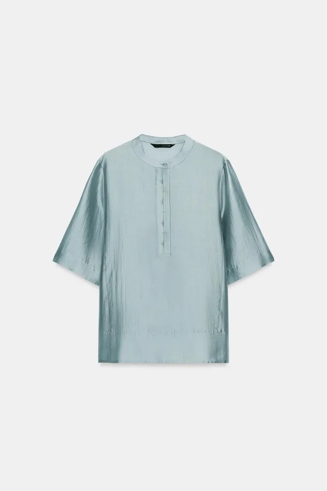 ZW COLLECTION FLOWING SHORT SLEEVE BLOUSE – image 7