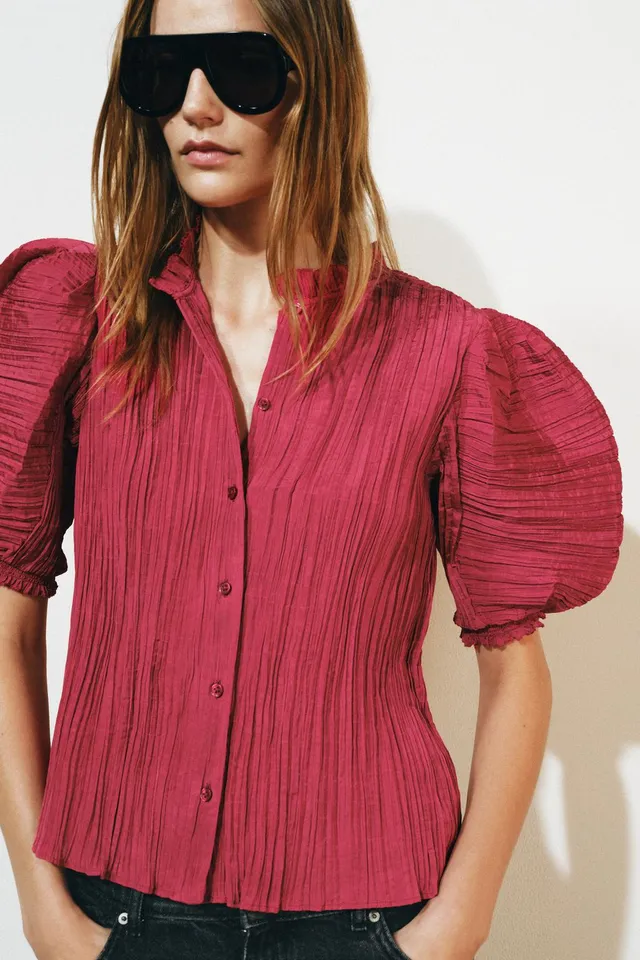 ZW COLLECTION PUFF SLEEVE SHIRT – image 2