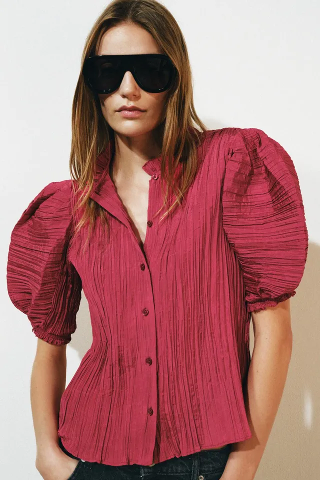 ZW COLLECTION PUFF SLEEVE SHIRT – image 4