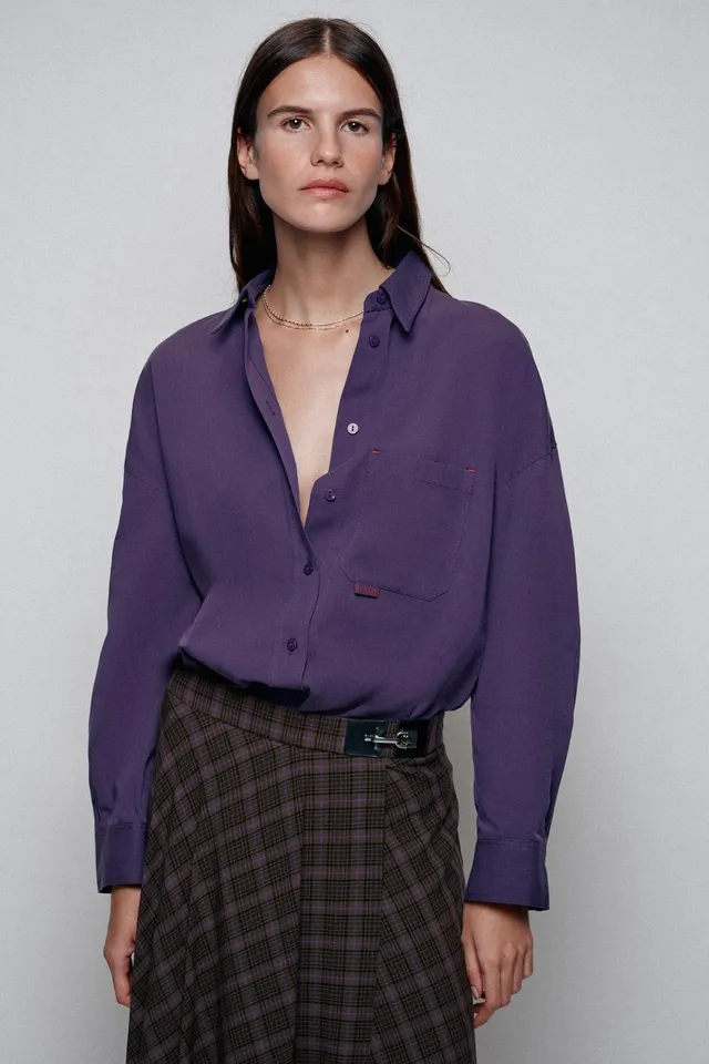 OVERSIZE SHIRT WITH BACK BUCKLE – image 4