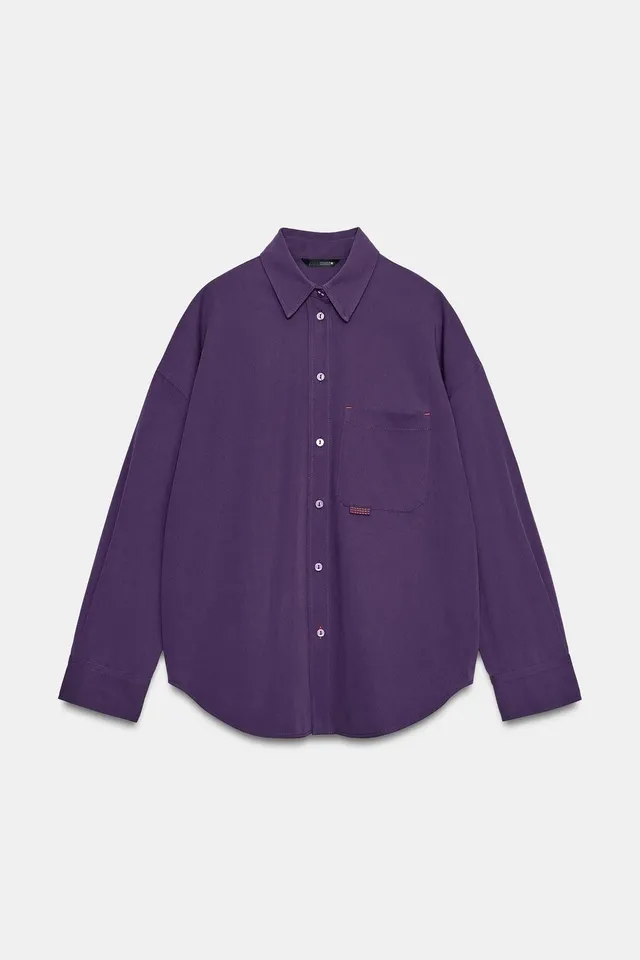 OVERSIZE SHIRT WITH BACK BUCKLE – image 7