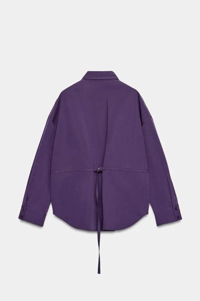 OVERSIZE SHIRT WITH BACK BUCKLE – image 8