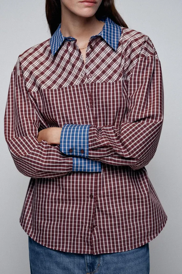 PATCHWORK CHECK SHIRT – image 4