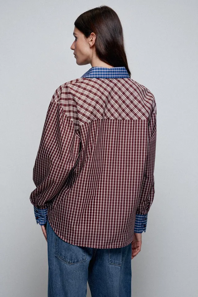 PATCHWORK CHECK SHIRT – image 6