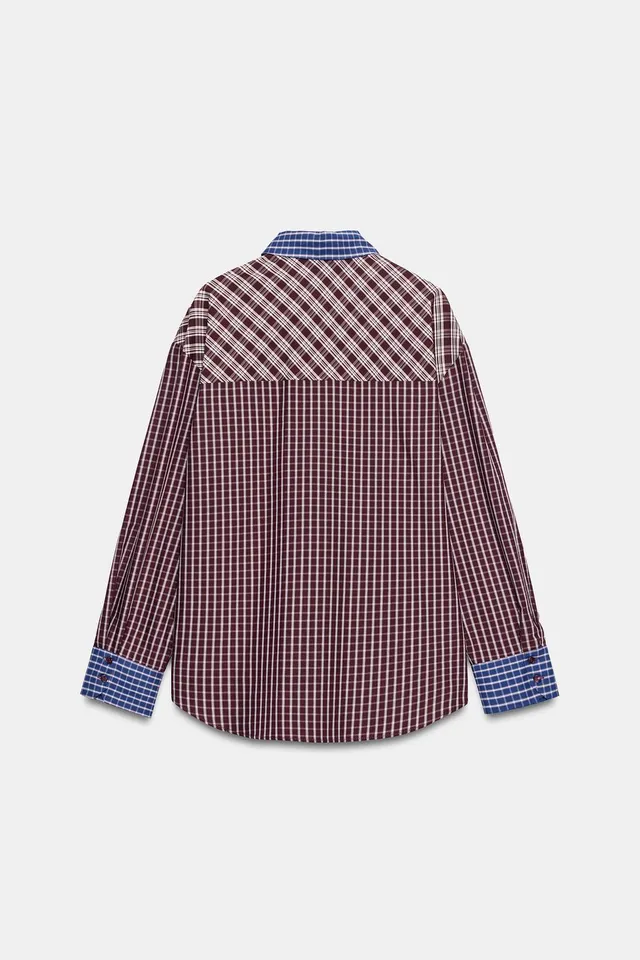 PATCHWORK CHECK SHIRT – image 8