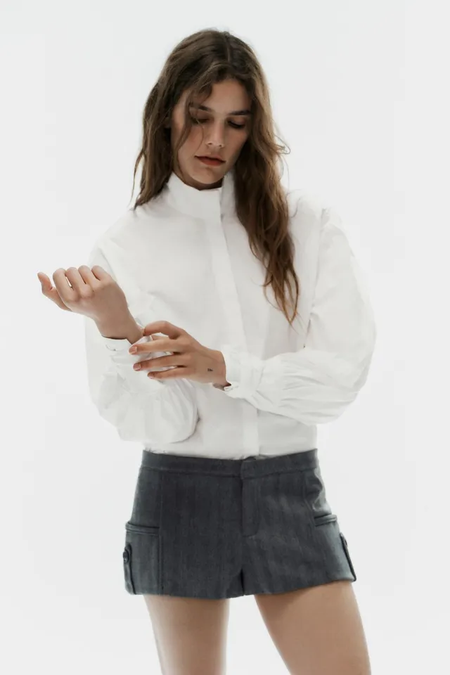 POPLIN SHIRT WITH BOWS – image 2