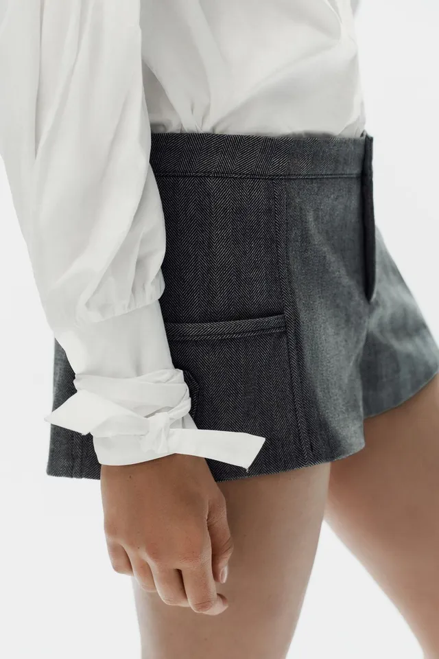 POPLIN SHIRT WITH BOWS – image 3