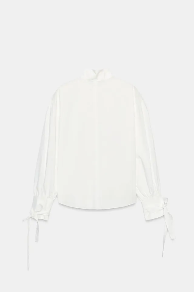 POPLIN SHIRT WITH BOWS – image 6