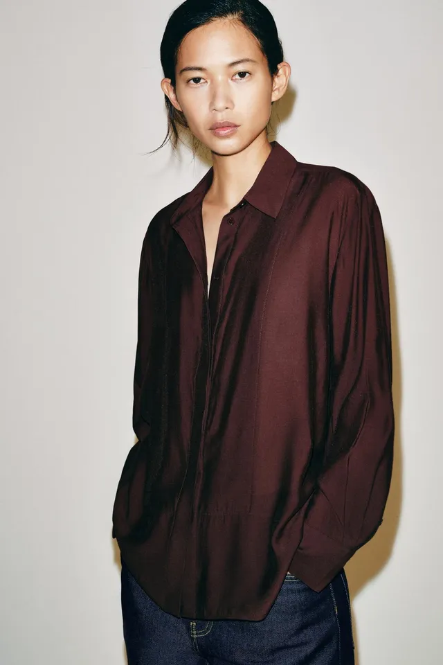 ZW COLLECTION PLAIN SHIRT WITH BIB FRONT – image 5