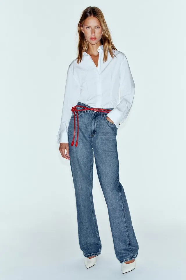 DARTED SHIRT WITH TURN-UP CUFFS