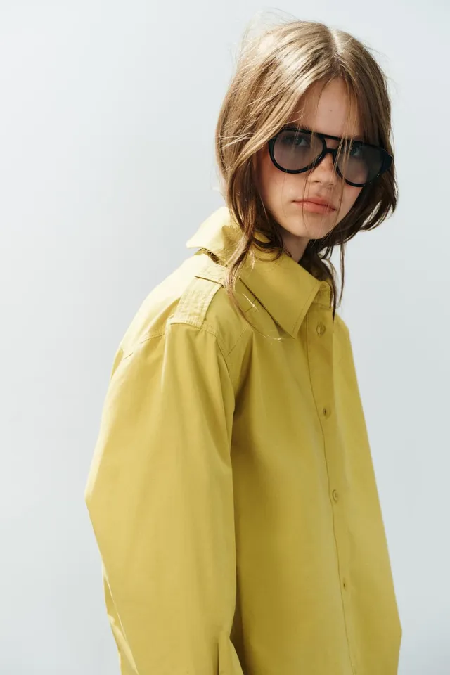 TRENCH SHIRT WITH TABS – image 4