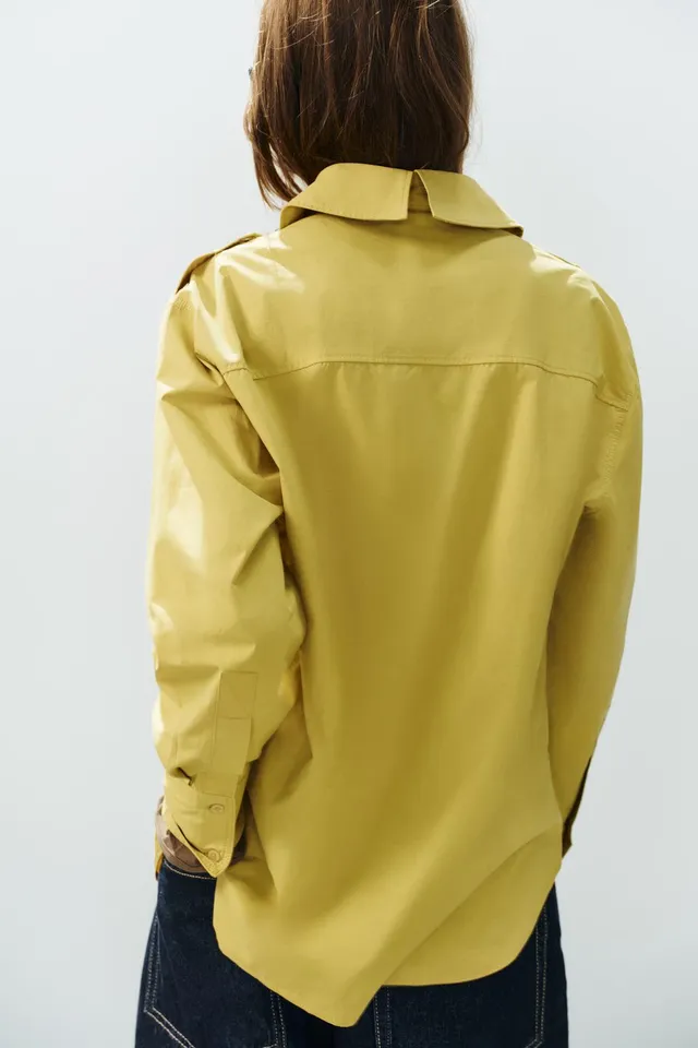 TRENCH SHIRT WITH TABS – image 5