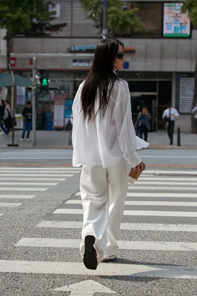 قميص شاش OVERSIZE بجيوب – صورة 4