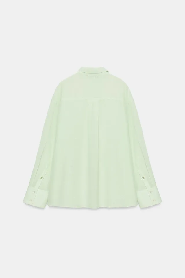 OVERSIZE GAUZE SHIRT WITH POCKET – image 6