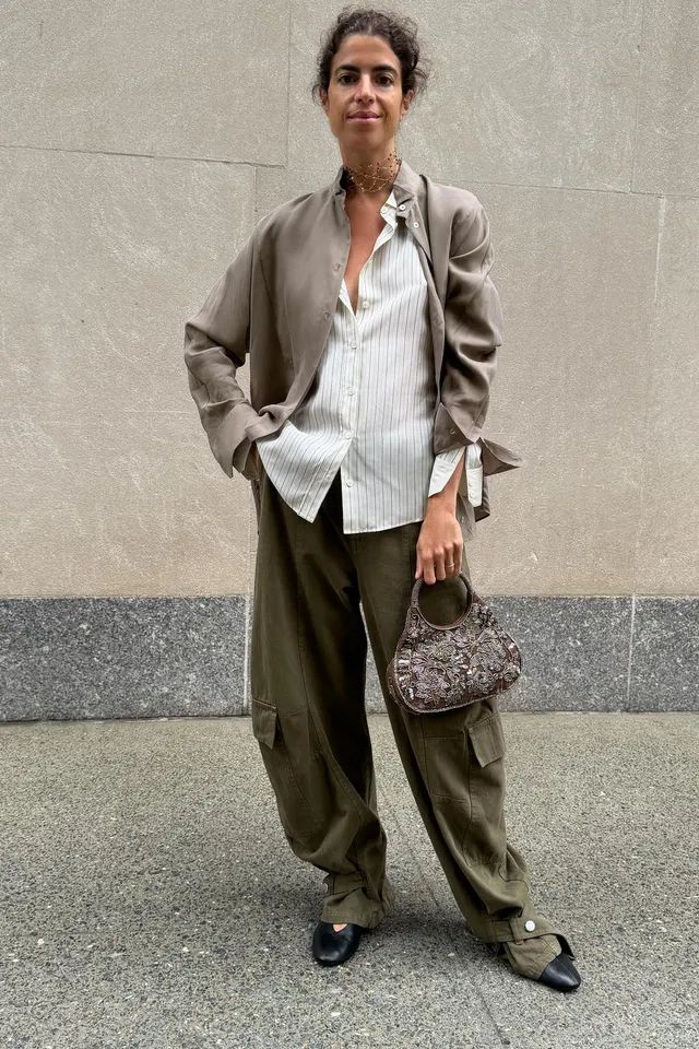ZW COLLECTION 100% SILK STRIPED SHIRT – image 5