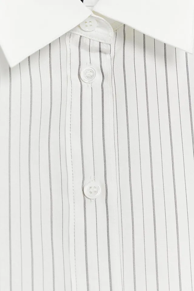 ZW COLLECTION 100% SILK STRIPED SHIRT – image 8
