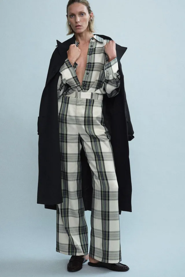 ZW COLLECTION OVERSIZE CHECK SHIRT – صورة 2