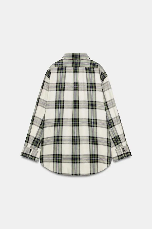 ZW COLLECTION OVERSIZE CHECK SHIRT – صورة 4