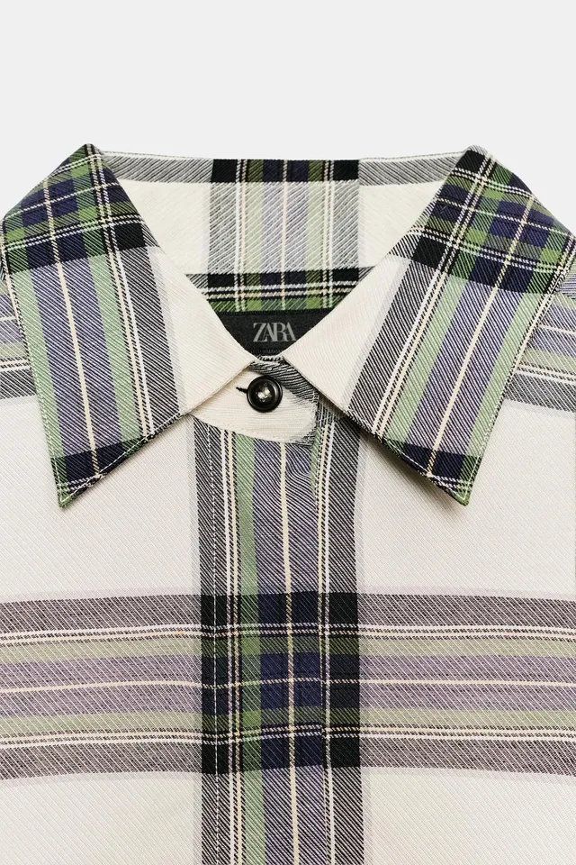 ZW COLLECTION OVERSIZE CHECK SHIRT – صورة 5