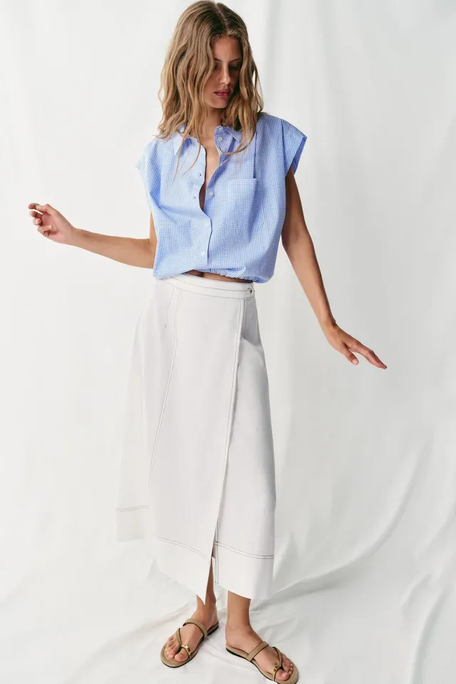 BALLOON CROPPED SHIRT