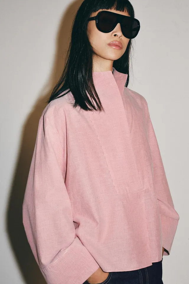 ZW COLLECTION STRIPED BIB SHIRT – image 2